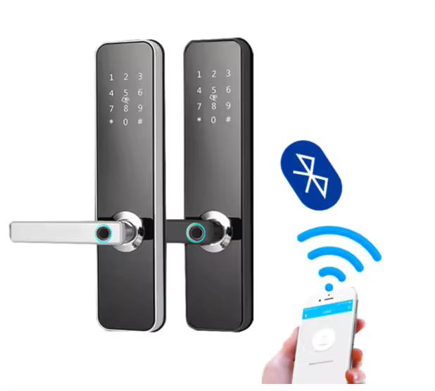 Residence Flats Security Door TTlock APP Passcode wifi Smart Card Door Lock