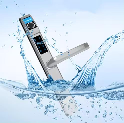 Smart Rainy Day Mode Outdoor Intelligent Lock High Waterproof IP65 Wifi Tuya Lock Fingerprint Pass Code Card Door Lock