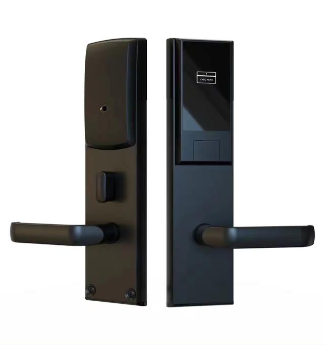 Hotel smart rfid card hotel door lock system, rf card electronic digital hotel door handle lock